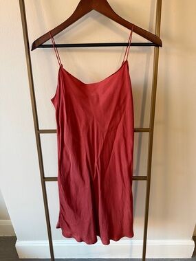 Red Slip Mini Dress